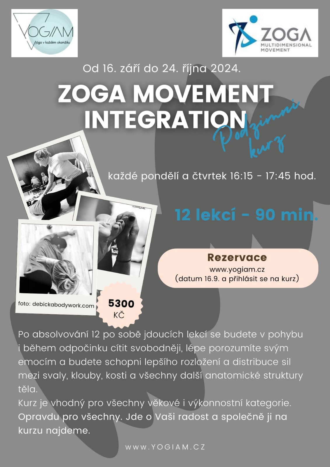 ZOGA MOVEMENT - Podzimní kurz 12 lekcí