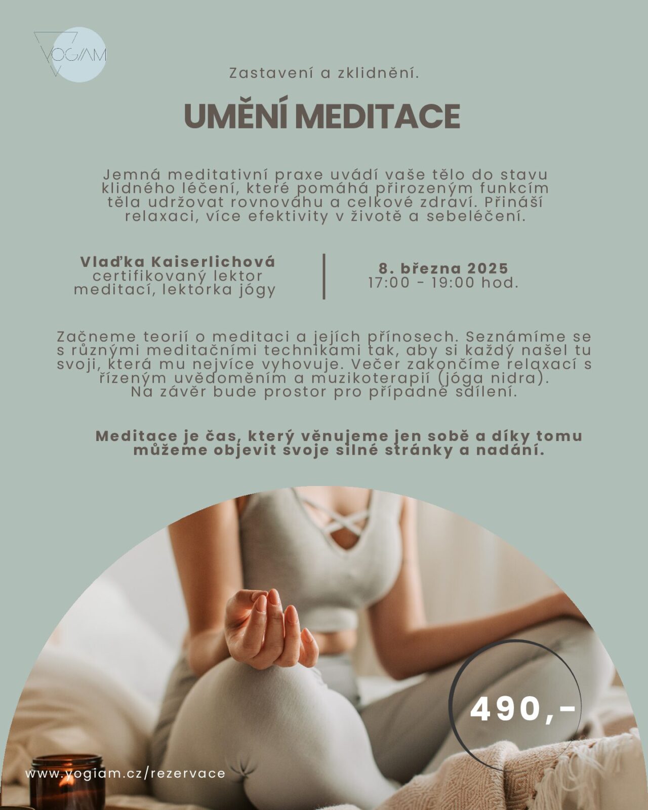 UMĚNÍ MEDITACE březen