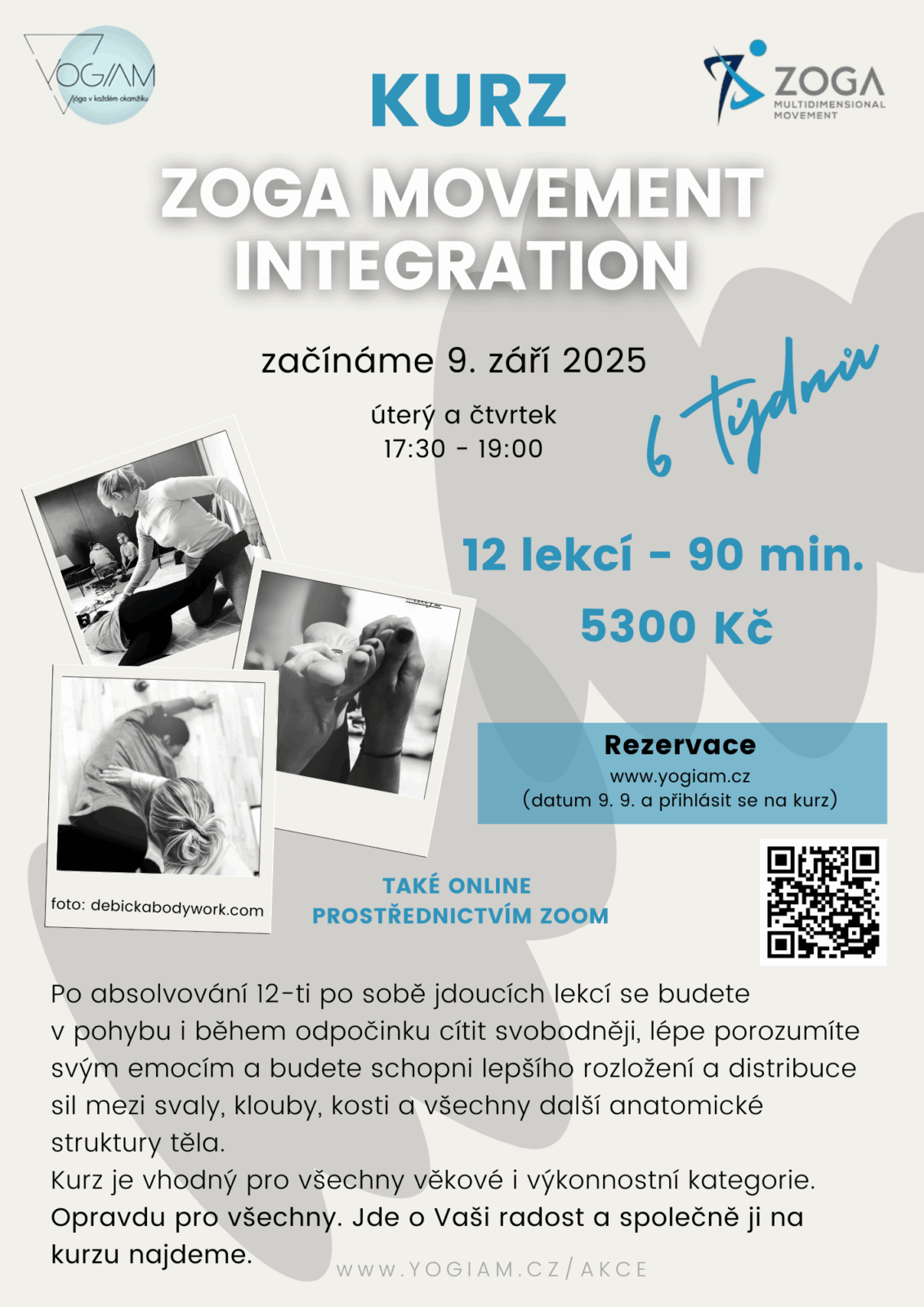 ZOGA MOVEMENT kurz 12 lekcí - podzim 2025